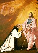 Francisco de Zurbaran jesus appears before fr .andres de salmeron oil